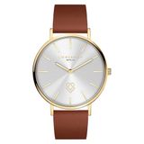 Liebeskind Berlin Liebeskind Dames Horloge Analoog Quartz Leer Goudkleurig 32014843