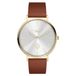 Liebeskind Berlin Liebeskind Dames Horloge Analoog Quartz Leer Goudkleurig 32014843