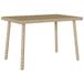 VidaXL Tuin salontafel rechthoekig 80x40x37 cm poly rattan beige