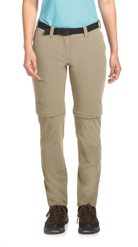 Maier Sports Inara Slim lange broek Dames Short beige 42 kort 2018 Trekking- & Wandelbroeken