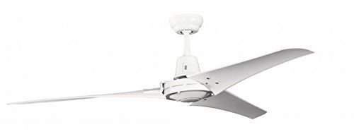 Pepeo GmbH Industrie Design Vourdries plafondventilator - 142 cm - wit - zonder verlichting