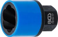 BGS Spiraal-profiel-dopsleutelinzet/schroefuitdraaier aandrijving buitenzeskant 17 mm SW 17 mm - 7510-17