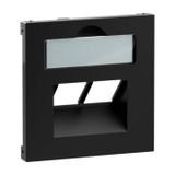 LEGRAND, SEANO afdekking 2x RJ45, zwart gelakt, 765359