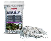 Amtra Gravel - natuurlijke aquariumgrind decoratieve aarde, grove witte korrel, grootte 4-8 mm, grootte 1 kg