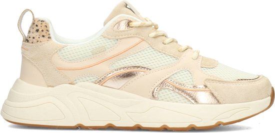 POSH by Poelman KAE Dames Sneakers - Beige Met Combinatie - Maat 41