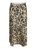 YAS Yaspella Hw Midi Skirt S. Noos Rok, Zwart//Aop: leo-print, S