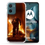 Cokitec Motorola G05 / E15 Brandweerman Trap Versterkte hoes