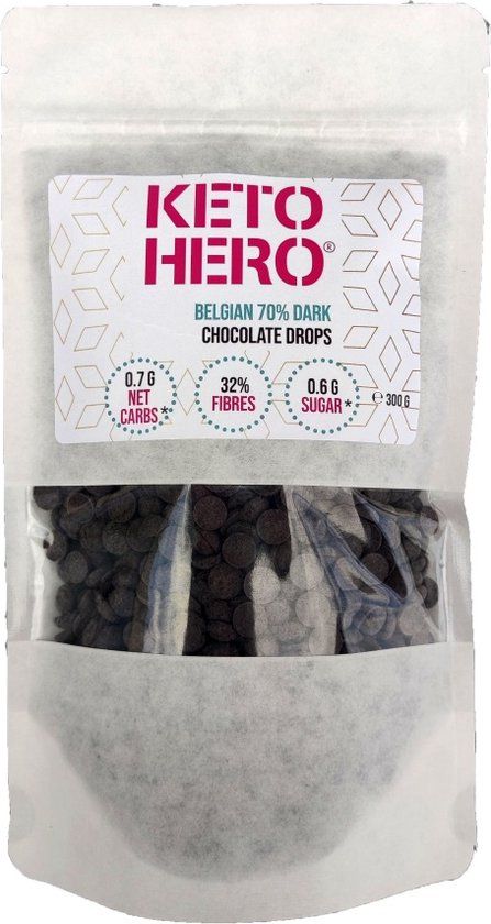 Keto Hero Dark Chocolate Drops 300GR