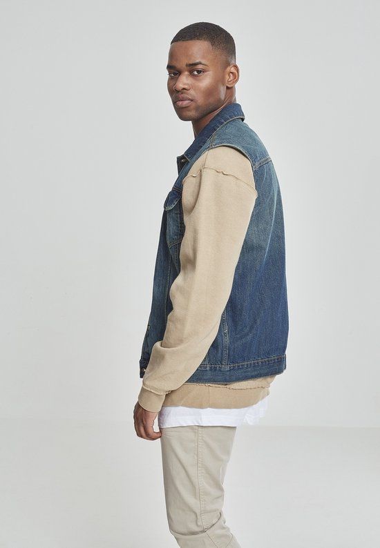 Urban Classics Basic heren mouwloos spijkerstof vest denim licht blauw - L