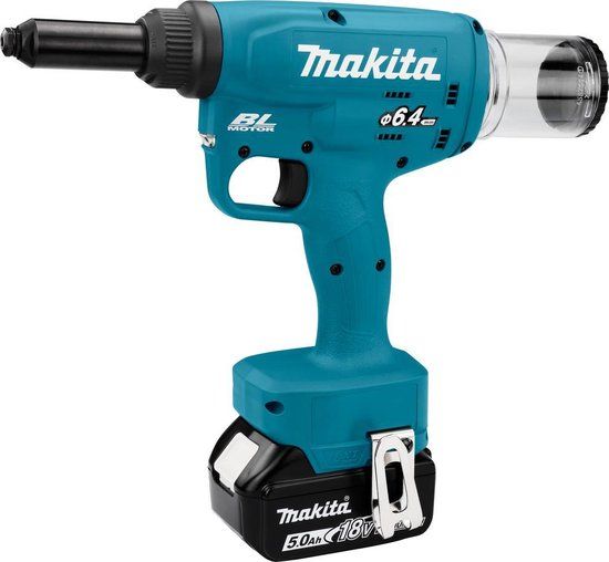 Makita DRV250RTJ Accu Blindklinknageltang Brushless 18V 5.0Ah in Mbox
