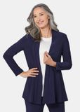 Goldner Jersey-lange jas Licht shirtjackje marine met stretch