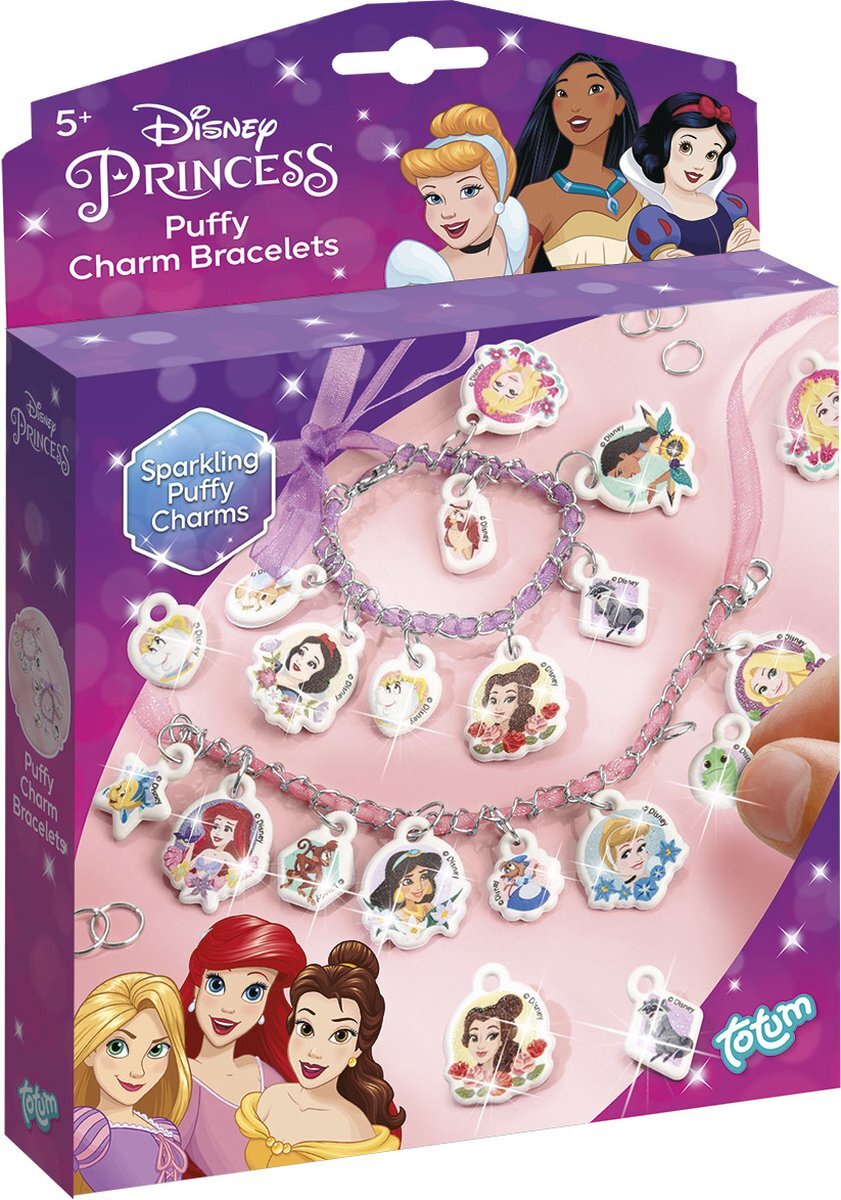 Totum Disney Princess Puffy Charm Bracelets