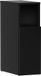 Vicco Enton Table de chevet – 20 x 59.5 cm avec 1 porte Noir