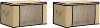 vidaXL Boîte de rangement avec panneau latéral transparent, 2 pièces, 61,6 litres