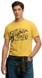 Superdry - Industry Worker Relaxed T-shirt - Heren - T-shirts - Daffodil Yellow - XXXL