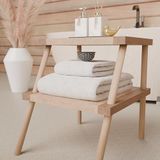 PETTI Artigiani Italiani - Badhanddoeken van 100% katoenen badstof, handdoekenset 1 + 1, 2 stuks, 1 gezichtshanddoek en 1 handdoek, witte handdoeken