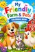 My friendly farm & pets: Cute Farm Animals Coloring Book with Fun Facts for Kids