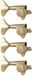 Grover 144GL4 Mini Bass Machine Head, 4-in-Line, Lefthand, Gold