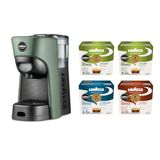 Lavazza A Modo Mio Tiny Eco Green Koffiezetapparaat met 64 gesorteerde capsules