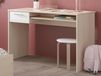 Bureau CARL acacia fumé/blanc
