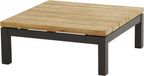 4 Seasons Outdoor Capitol Koffietafel 90x90 cm Antraciet/Hout couleur Vierkant