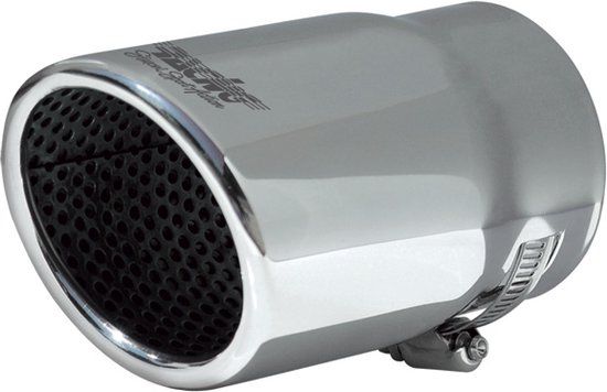 Simoni Racing Uitlaatsierstuk Rond/Schuin RVS - Ø75mm - Ø76mm - Chroom