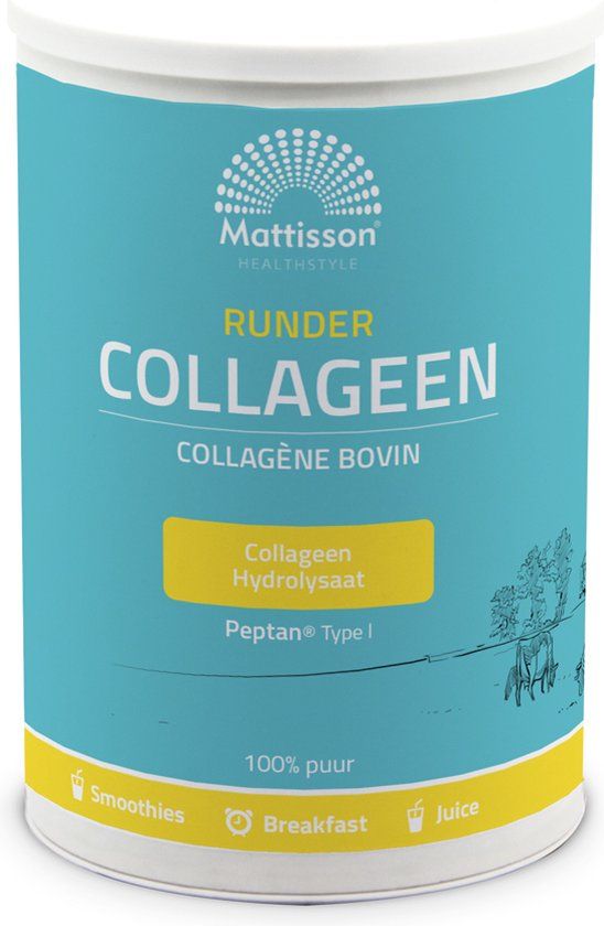 Mattisson Runder Collageen Poeder Peptan Puur - 300 Gram