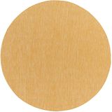TT Home Vloerkleed voor buiten, keukentapijt, balkon, terras, effen, modern design, kleur: geel, afmetingen: 120 cm, rond