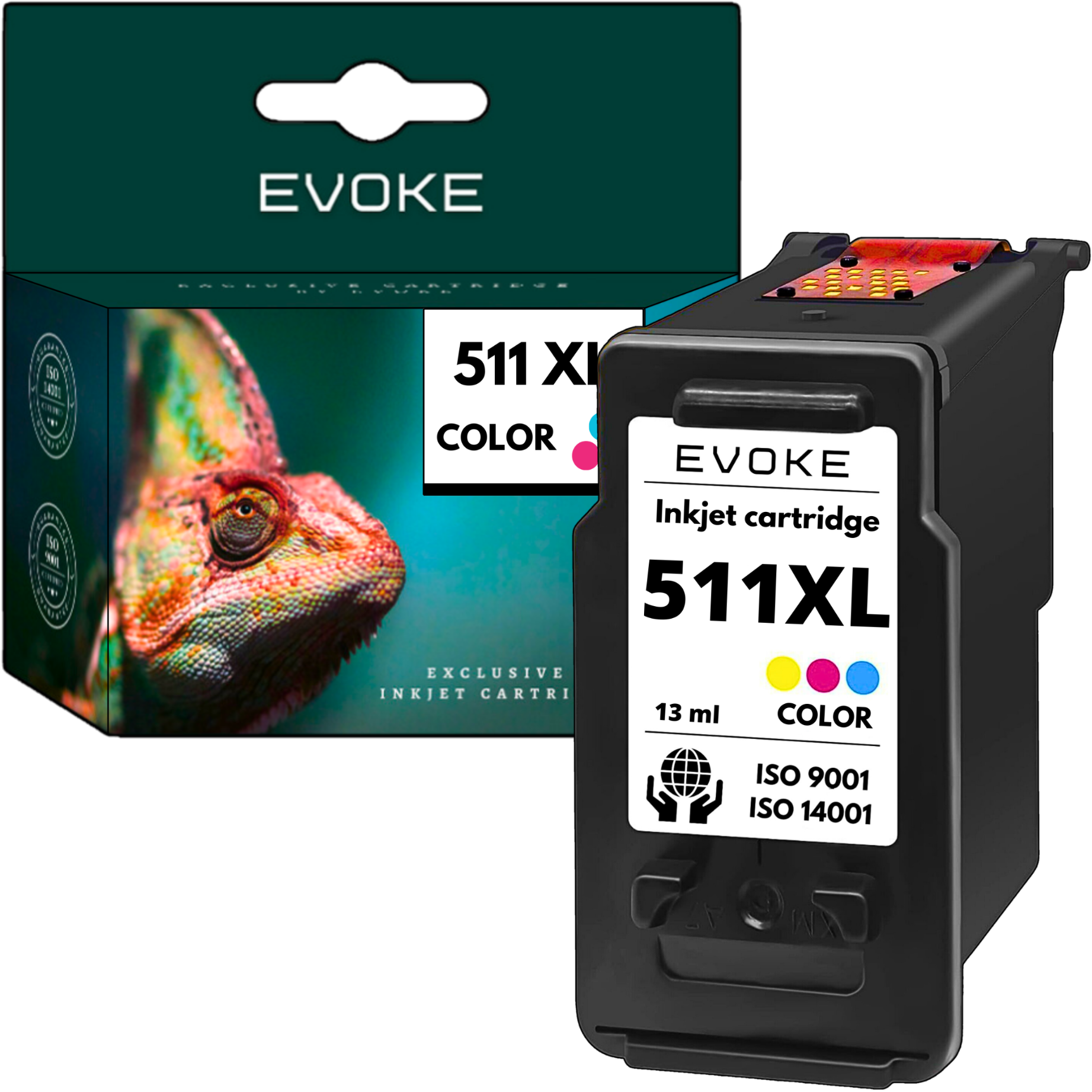 EVOKE Canon 511 Printer Inkt 350 Pagina's 13 Ml Kleur