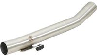 Merkloos Wan GmbH Motorfiets Uitlaatdemper - Middenpijp Geluidsdemper - Geluidsreductie Motor - Roestvrij Staal - 50.8 mm - Zilver