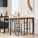 Maison Exclusive Table de bar, 180 x 90 x 105 cm, bois de pin massif, naturel