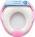 Unyqoos Siège de toilette pour enfant avec 2 coussins souples, poignées de sécurité, antidérapant avec protection anti-éclaboussures - Blanc