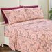 Elegant Comfort Zachtste en gezelligste 6-delige lakenset - 1500 premium hotelkwaliteit microvezel - diepe zak, kreukbestendige 6-delige paisley patroon lakenset, kingsize, Paisley Coral