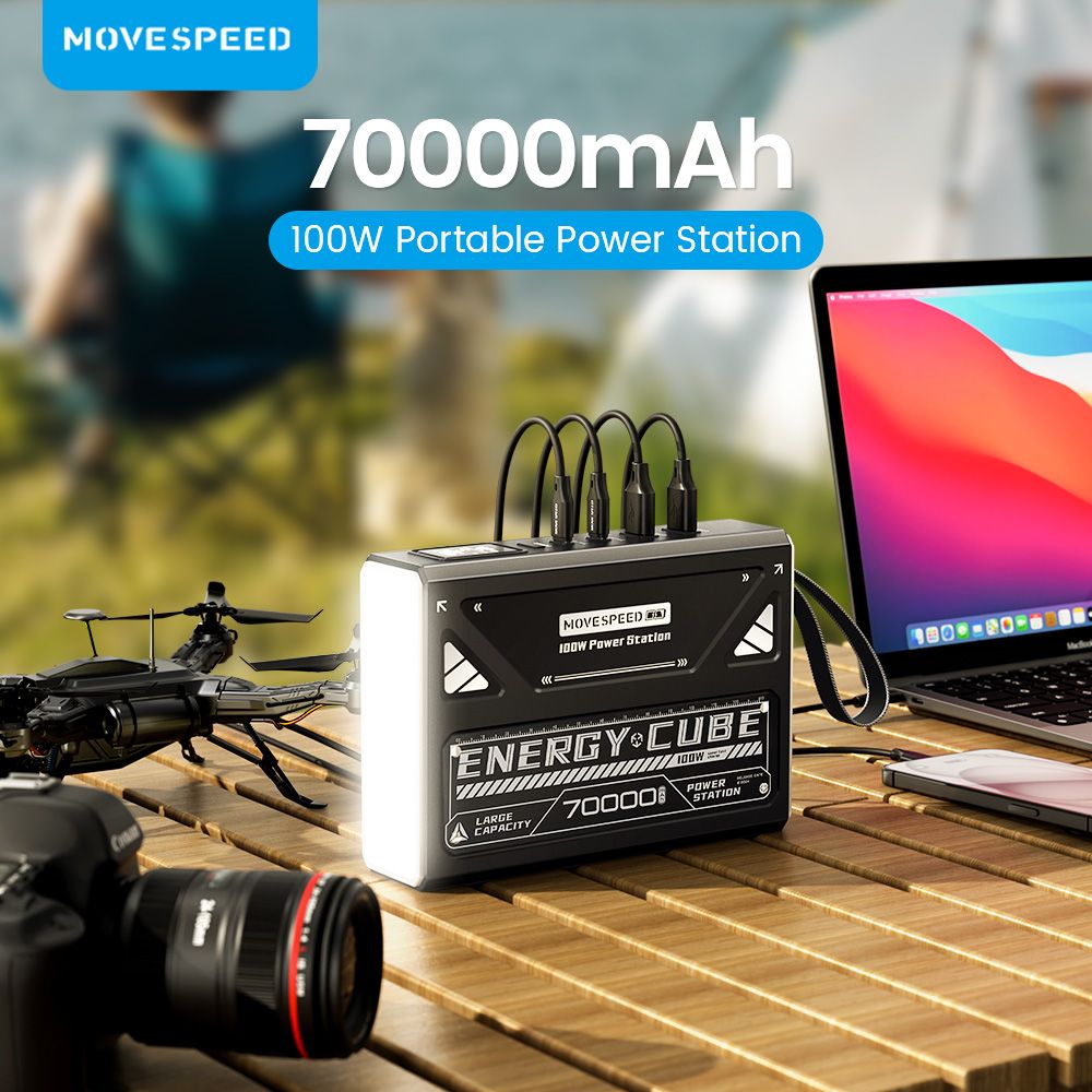 MOVESPEED Z70 Pro Power Bank 70000 mAh 100W - Externe batterij