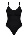 Smilodox Shapewear dames Nysa - Bodyshaper afslankende bodysuit, figuurvormend lijfje van comfortabel stretchmateriaal, Zwart, XS
