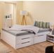 Interlink SAS Interlink Efetivo Opbergbed 160 x 200 cm - Massief Grenen - Wit