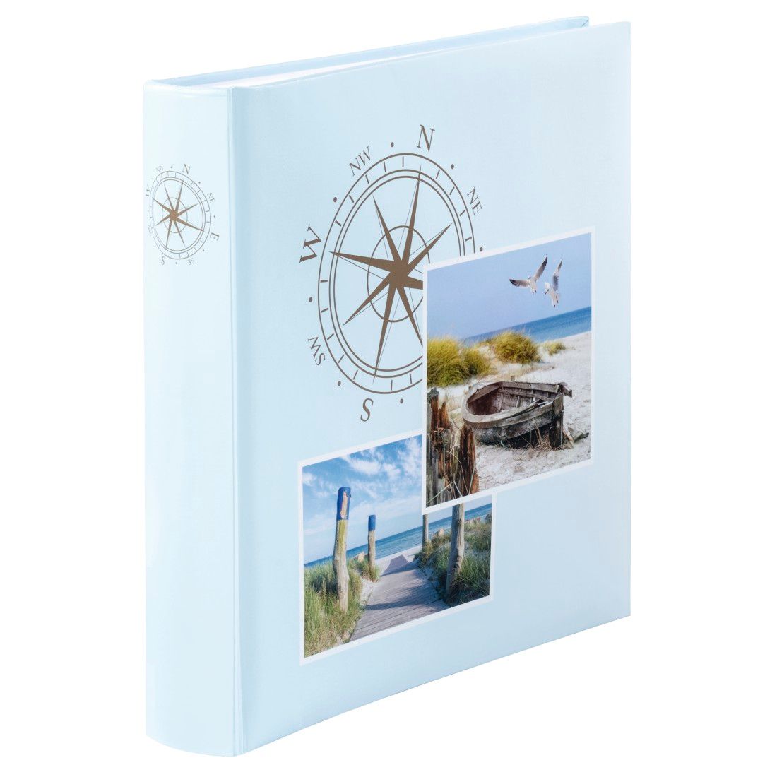Hama Compass - Fotoalbum - 30x30cm - Blauw/Bruin/Groen