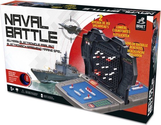 Merkloos Elektronische Naval Battle - Strategisch Marine Spel | 6+ | Nederlands