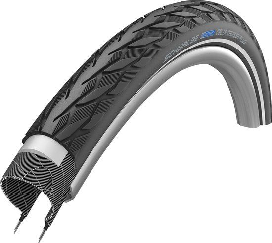 Schwalbe Delta Cruiser Plus - 20x1.75" - Zwart - Reflex - Draadband