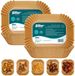 Sillar AirFryer Wegwerpbakjes, Bakpapier voor luchtfriteuse 22 x 14 cm, anti-aanbaklaag, wegwerppapier voor airfryer, oven, pannen, magnetron, rechthoekig, 100 stuks