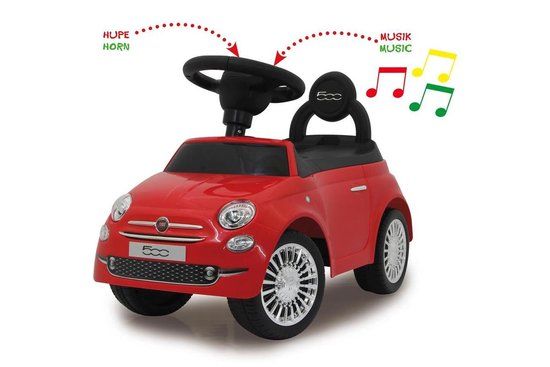 JAMARA Duwauto Fiat 500 - Rood
