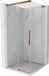 Mexen Rox L cabine de douche porte coulissante 100 x 100 cm, transparent, or rose gold