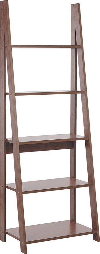 Beliani wilton - ladderkast-donkere houtkleur-vezelplaat