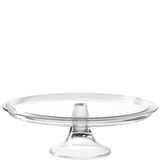 LEONARDO HOME Ciao taartplateau op voet, hoogte 10 cm, vaatwasmachinebestendig, helder glas, 025832