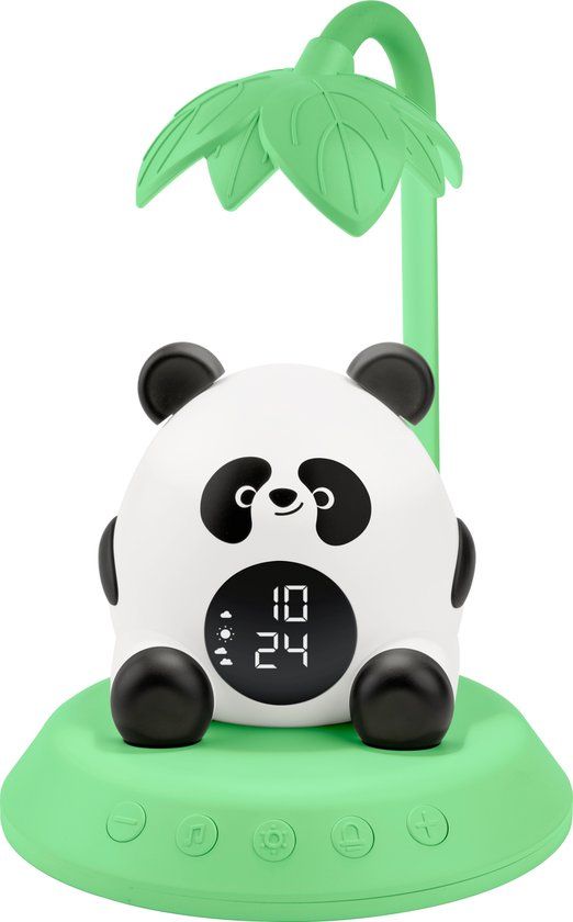 Bigben HiBuddies Nachtlamp & Wekker Met Geluidseffecten Voor Kinderen - Tai de Panda - Slaaptrainer