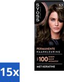 SYOSS Permanent Coloration 5-1 Lichtbruin - 15 stuks