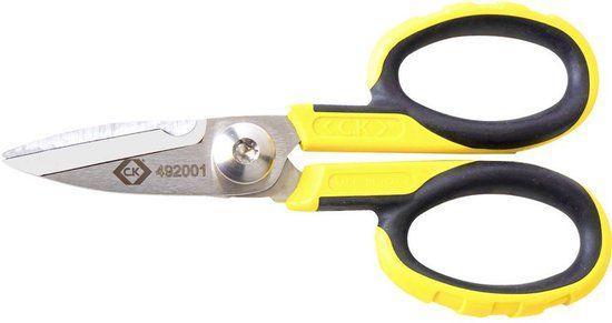 Best C.K. Elektriciensschaar 140 mm RVS Geel-rood