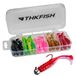 THKFISH 30 Stks Paddle Tail Swimbaits 2 INCH Bicolor Zachte Plastic Vissen Lokken Zwemmen Aas voor Crappie Bass Forel Gemengde Kleur