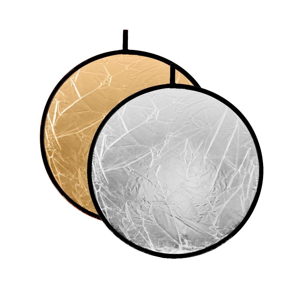 Caruba Reflectiescherm 2-in-1 Goud/Zilver 110cm