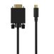 AISENS A109-0692 USB-C naar VGA kabel adapter 0,8 m Zwart